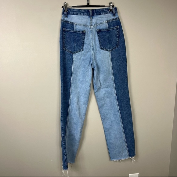 PACSUN 90's boyfriend two tone wide leg jeans Sz 26 - Picture 2 of 7